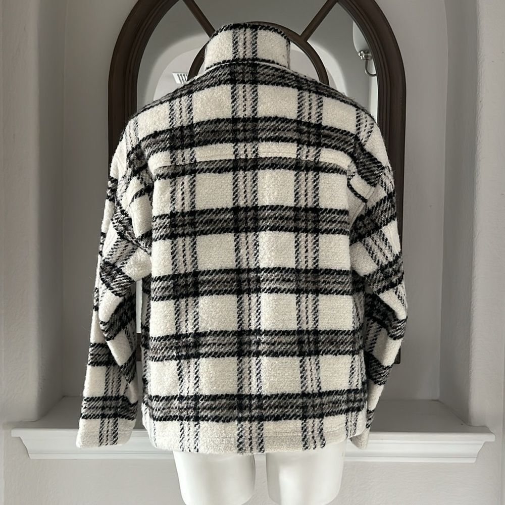 IRO Bika Jacket in Ecru-Black-Grey, NWT, Size EU 40 - Picture 10 of 15